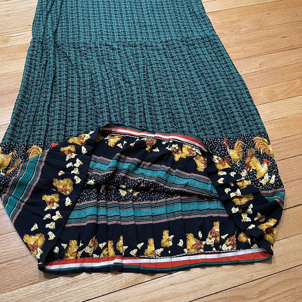 Vintage Carole Little Womens Maxi Jumper Dress 16 Country Cottagecore Granny NEW - Picture 7 of 10
